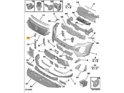 Peugeot 2008 P24E Support caméra as 16915114XT