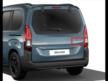 stitek berlingo zadni cast vozu