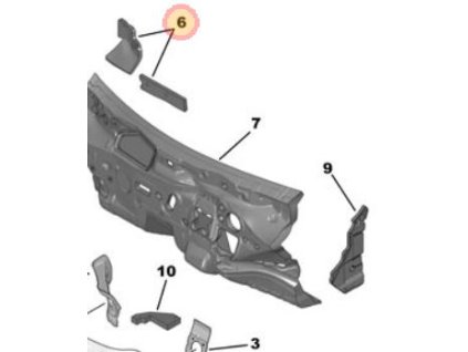Peugeot 308 P5 Insonorizare colector canal aer 1686436380