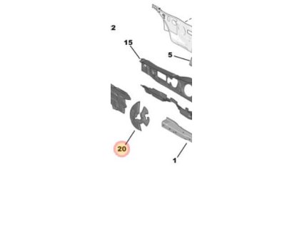 Peugeot 308 P5 Brake booster sound insulation 9677760880