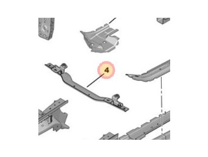 Peugeot 308 P5 Wzmocnienie tunelu 9848825280