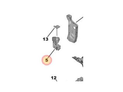Peugeot 308 P5 Halter Befestigung Motorhilfsrahmen rechts 1609008980