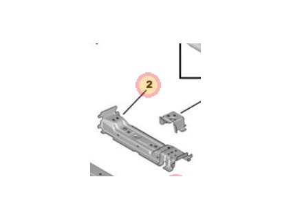 Peugeot 308 P5 Poprzeczka przed. siedziska lewy 9832206680