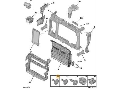 Peugeot 208 P21 Tornillo 98 278 646 80