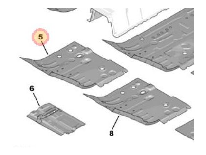 Peugeot 308 P5 Podlaha vpředu levá 1689784080