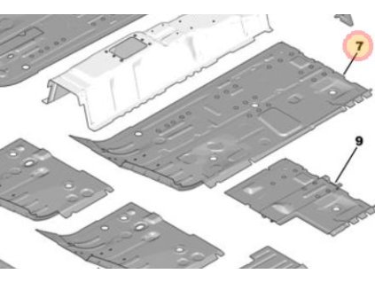 Peugeot 308 P5 Front left floor 1609055880