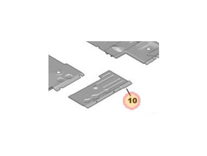 Peugeot 308 P5 Abschlussblech Boden vorne links 1686620380