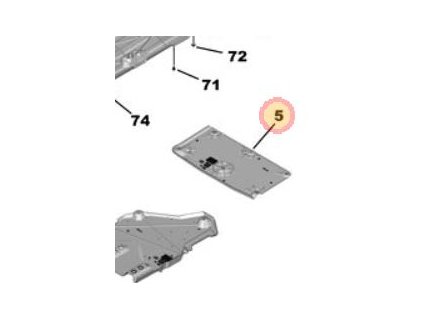 Peugeot 308 P5 Deflector sub caroserie 9833999580