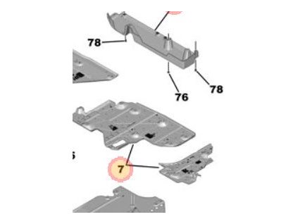Peugeot 308 P5 Set Deflector rezervor aer 9844117480