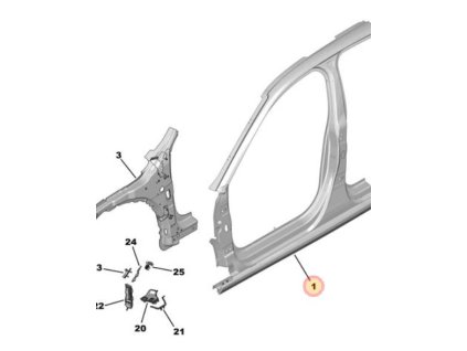 Peugeot 308 P5 Right cabin side 1678184880