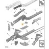 Peugeot 208 P21 Engine subframe mounting reinforcement 98 241 211 80