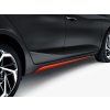 Hyundai i20 Falda lateral, rojo tomate