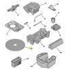 Peugeot 208 P21 Support de roue de secours 98 341 069 80
