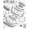 Peugeot 2008 P24E Moldura parachoques derecho 98526626XT
