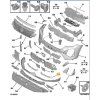 Peugeot 2008 P24E Moldura de parachoques 98529114YS