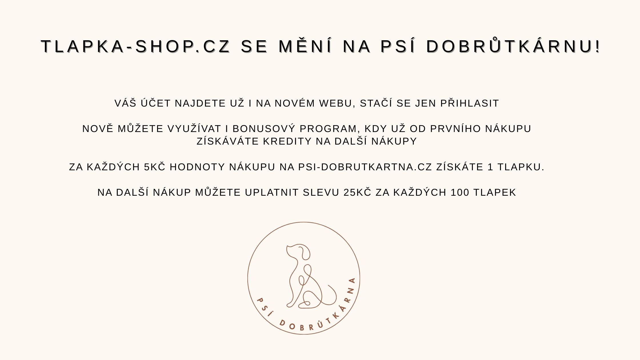tlapka-shop.cz se mění