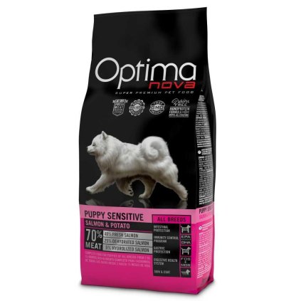 OPTIMAnova Dog Puppy Sensitive Salmon & Potato GF 2 kg