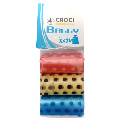 Hygienické sáčky barevné Croci (3 x 20 ks)