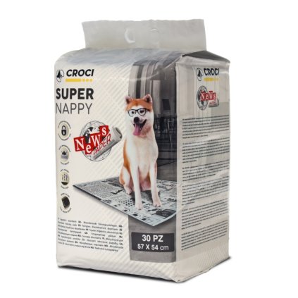 Návyková podložka Super Nappy Noviny 57 x 54 cm (30 ks)