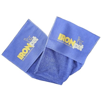 Ručník pro psa modrý IRONpet 30 x 90 cm