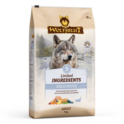 241e4838265d02138a1e91573379f93d85200a90 wb842327 wolfsblut trockenfutter limited ingredients cold riveradult frontside 9kg 42623742327