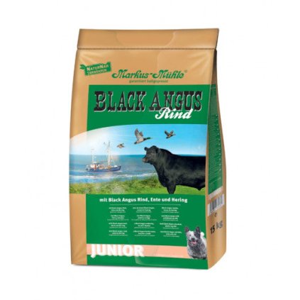 black angus junior 15kg granule lisovane za studena hovezi maso