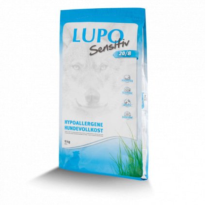 lupo sensitiv 20 8 15kg monoproteinove kureci granule lisovane za studena pro psy s alergii