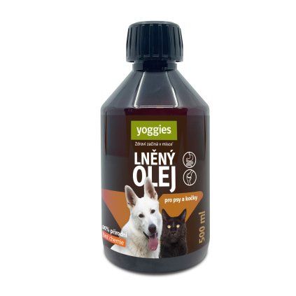 Olej lneny pro psy a kocky 500ml