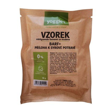 vzorek granuli barf mini