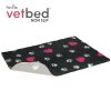 Vetbed protiskluz / Drybed grafitová srdce a packy DELUXE 150 x 100 cm, vlas 30 mm