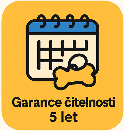 Ikona štít – garance čitelnosti 5 let