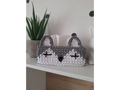 Box na kapesníky-vlk