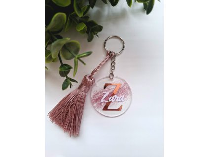 Klíčenka s písmenem a jménem