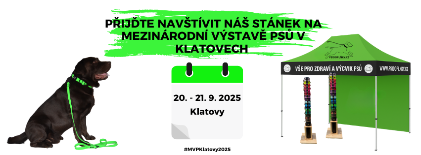 Přijďte navštívit náš stánek na Mezinárodní výstavě psů v Klatovech