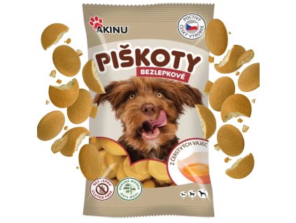 Bezlepkové piškoty pro psy 120g