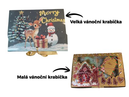 krabička vánoční