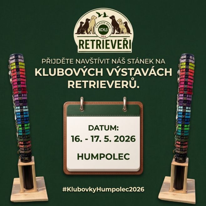Humpolec volá! 📢 Psidoplnky.cz míří na Klubovou výstavu retrieverů. 🐕 Budeme u toho jako hrdý sponzor i prodejce! 🏆🛍️...