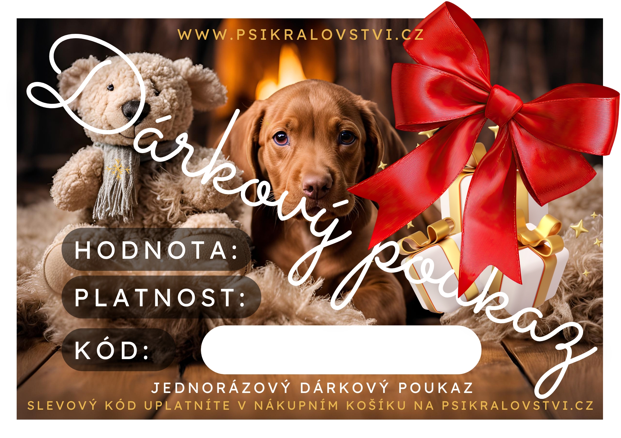 Dárkový poukaz pro pejskaře a majitele koček