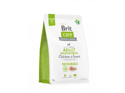 Brit Care Dog Sustainable Adult Medium Breed 3kg