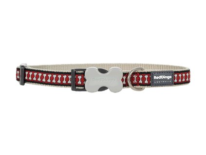 Obojek Red Dingo 41-63cm/25mm Flying Bones