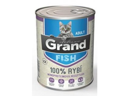 GRAND konz. deluxe kočka rybí 400g