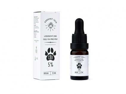 CBD lososový olej pro psy 10% Konopný Táta 10ml