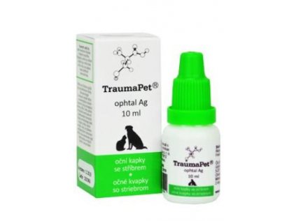 TraumaPet ophtal Ag kapky s koloidním stříbrem pro psa, kočku 10ml