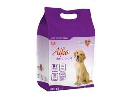 Podložka absorpční pro štěně psa Aiko Soft Care 60x58cm 30ks
