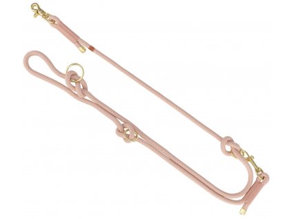 Soft Rope přepínací kulaté vodítko lano S-XL 2m/1cm růžová/světlerůžová
