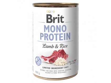 Brit Dog konz Mono Protein Lamb & Brown Rice 400g