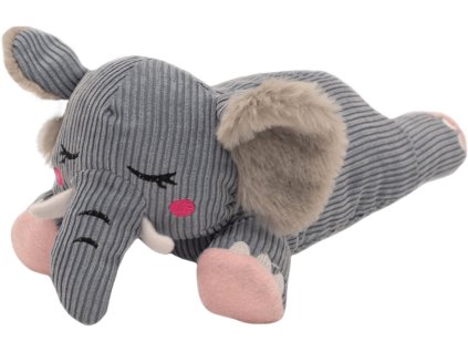 ZippyPaws Snooziez Slon hracka pes plys 3