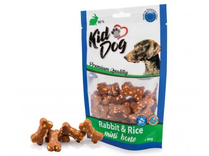 kiddog kralik rabbit rice kosticky 80g