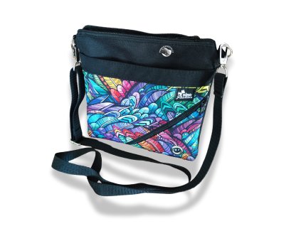 crossbody vencici taska pro pejskare tropical island dinofashion