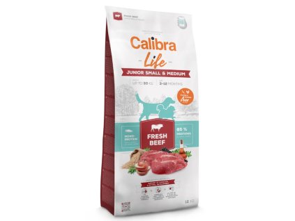 calibra dog life junior small mini beef